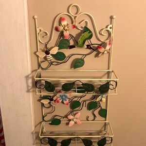 Vintage Wire Hanging Flower Wall Hanging Decor